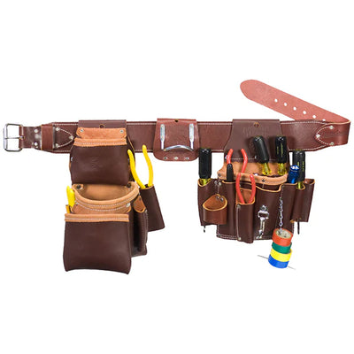 OCCIDENTAL LEATHER 5036 Leather Pro Electrician Tool Belt Setup