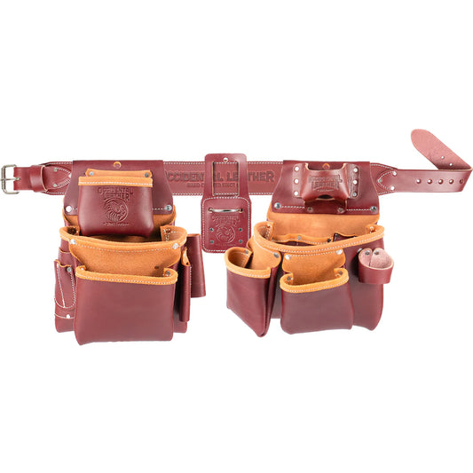 OCCIDENTAL LEATHER 5080 Pro Framer Tool Belt Setup with Double Outer Bag