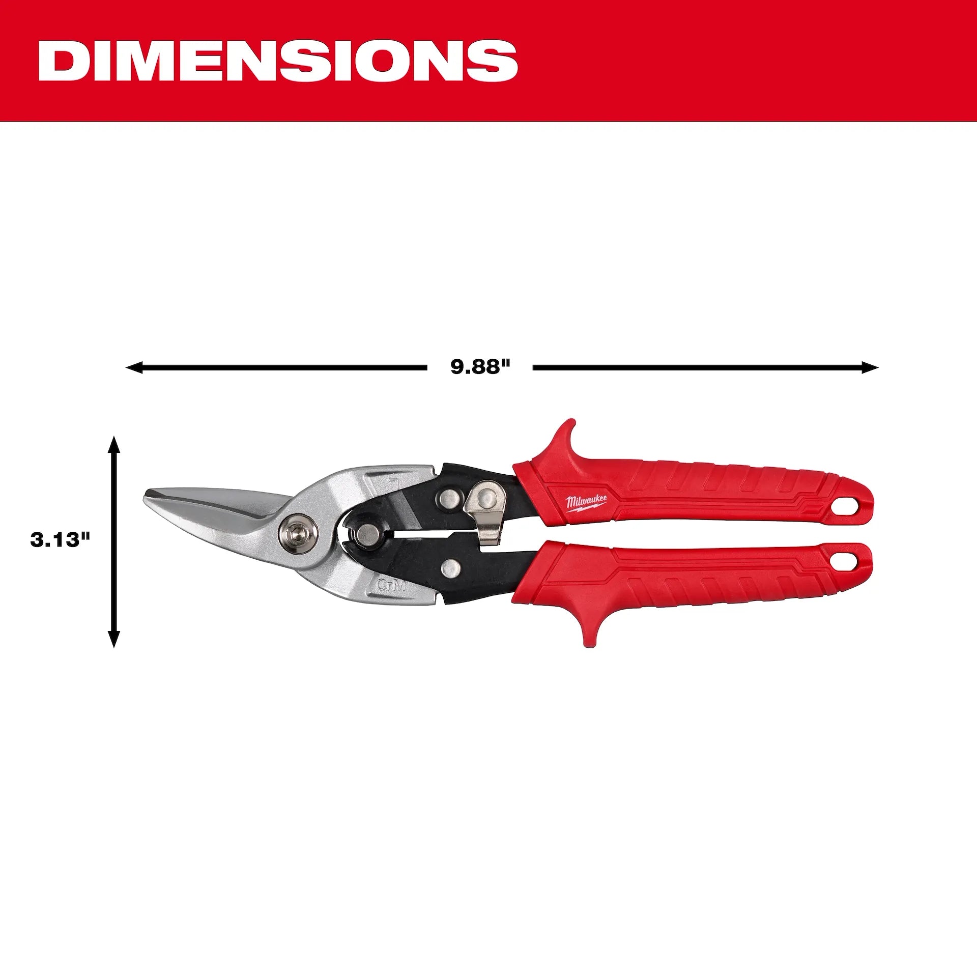 MILWAUKEE 48-22-4540 LEFT CUTTING AVIATION SNIPS