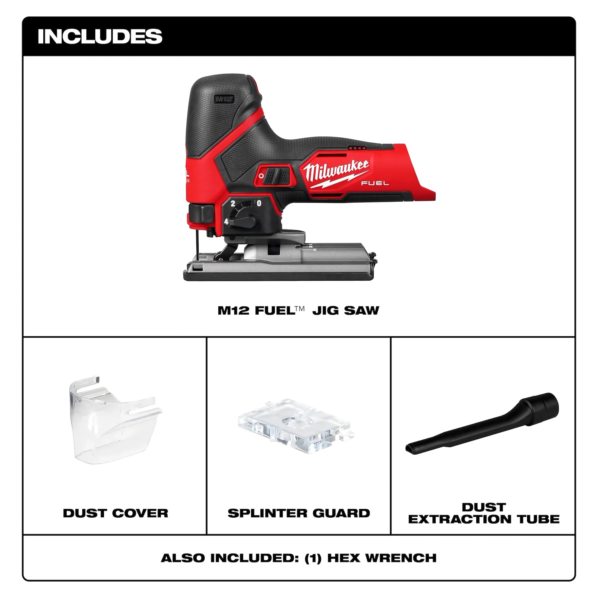MILWAUKEE 2545-20 M12 FUEL™ Jig Saw (Tool Only)