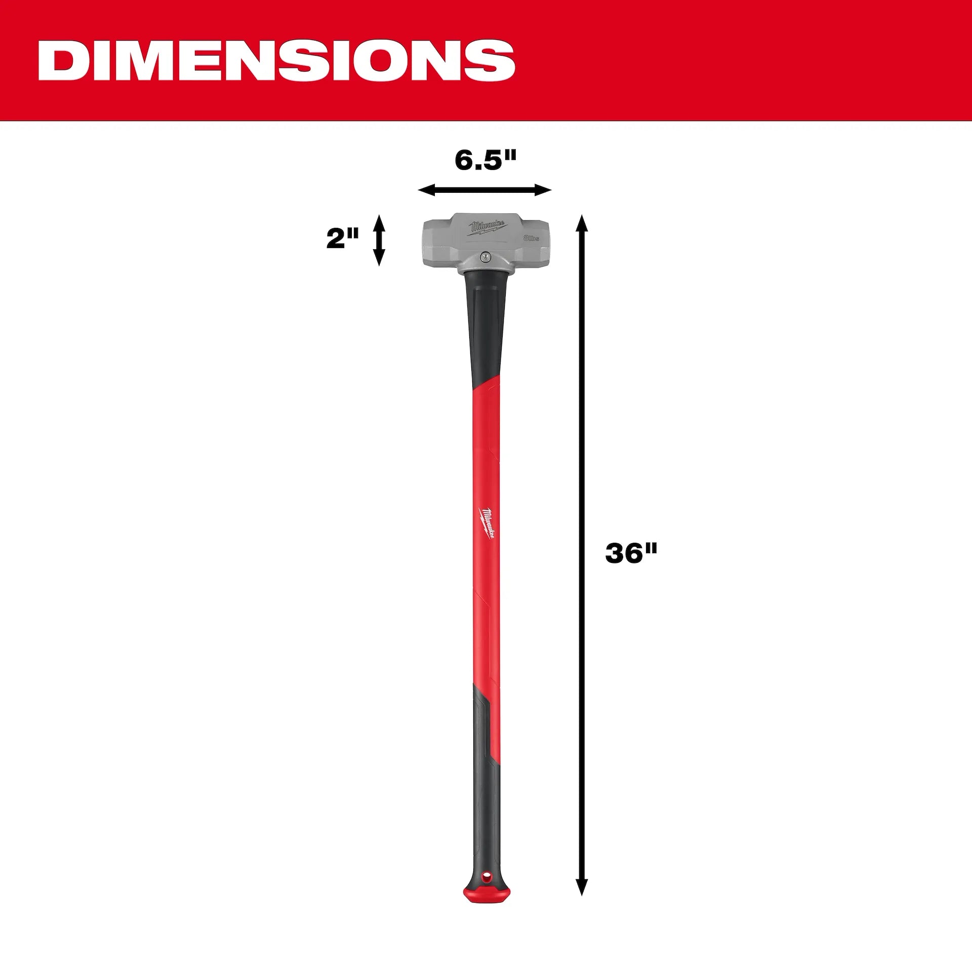 MILWAUKEE 48-22-9331 8lb Sledge Hammer (36