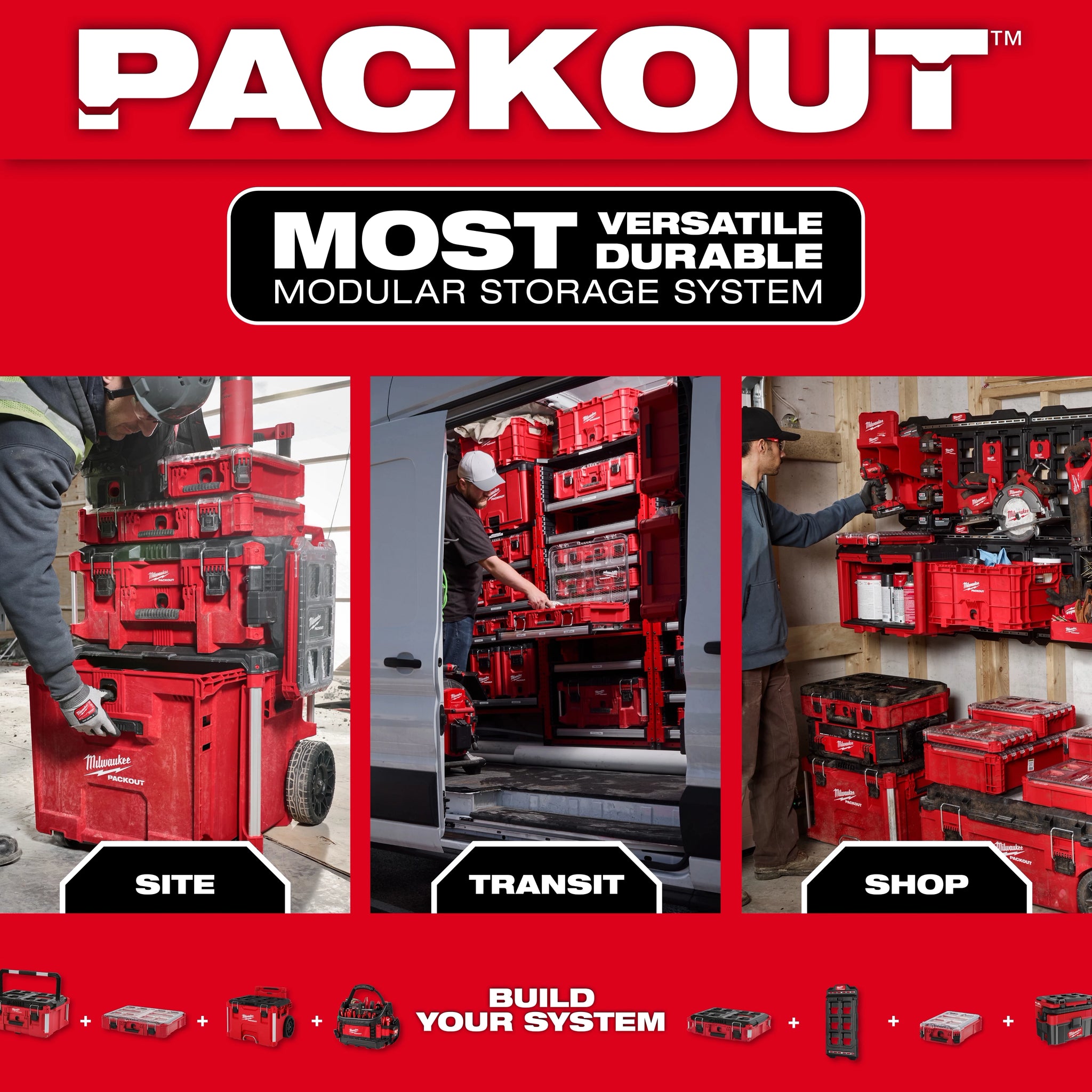 MILWAUKEE 48-22-8346 PACKOUT™ Magnetic Rack