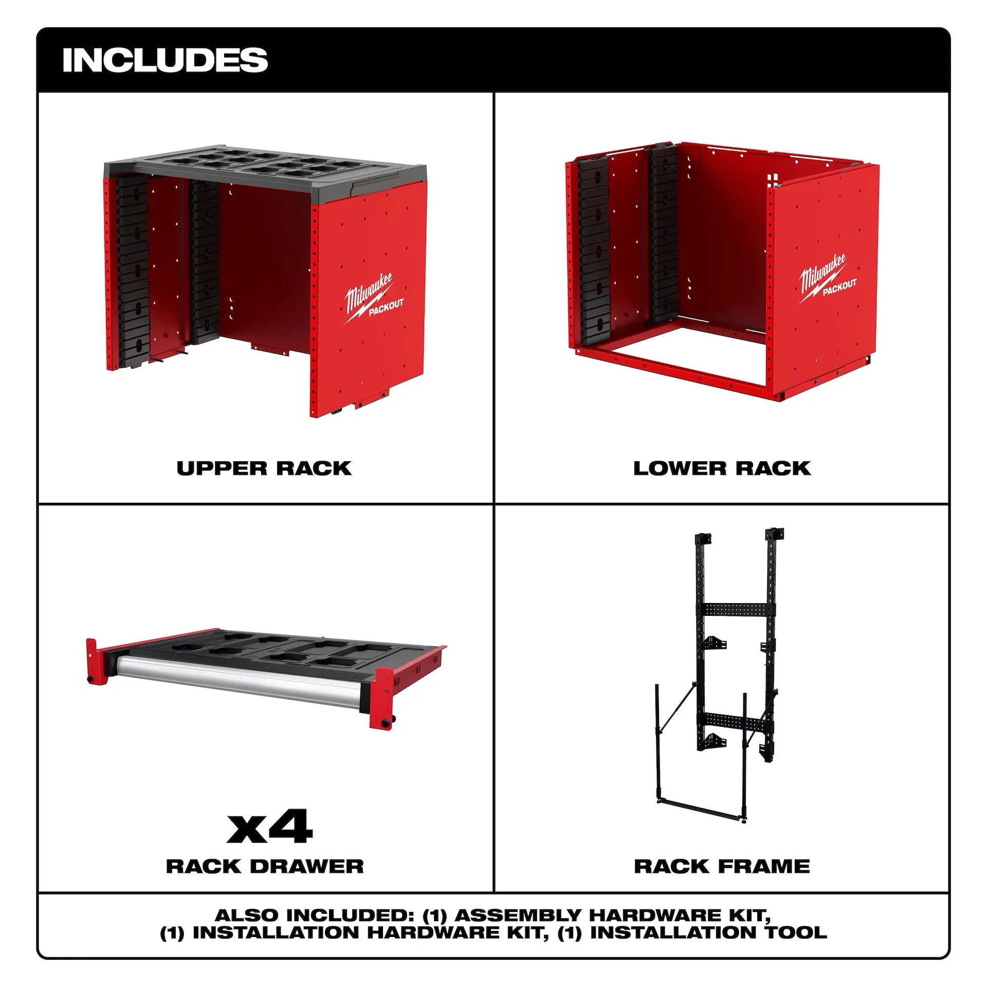 MILWAUKEE 48-21-8070 PACKOUT™ Rack Kit