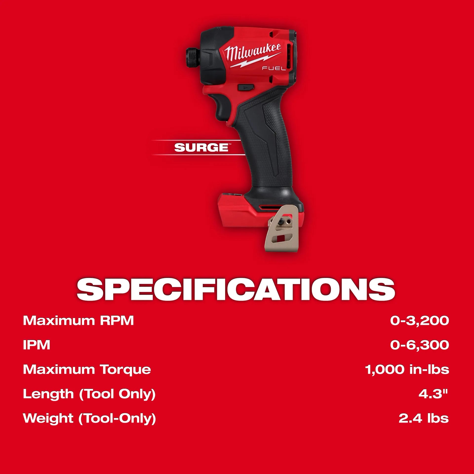 MILWAUKEE 2761-20 M18 FUEL™ SURGE™ 1/4