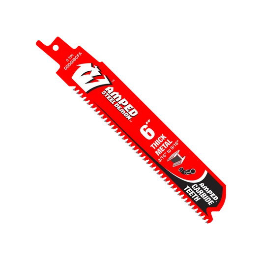 DIABLO DS0608CFA 6" 8TPI AMPED™ Steel Demon™ Carbide Teeth Reciprocating Saw Blade for Thick Metal