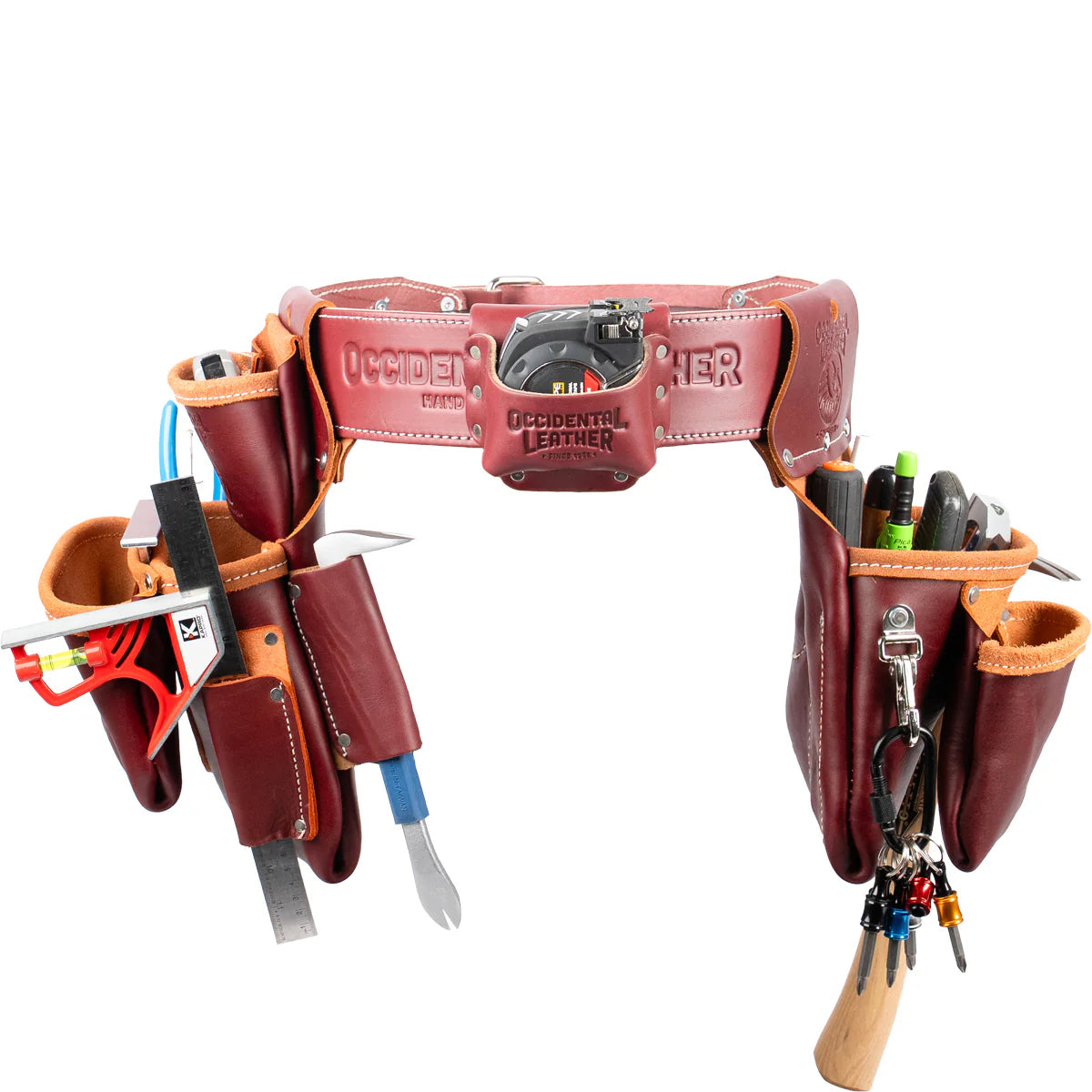 OCCIDENTAL LEATHER 6100T Pro Trimmer Tool Belt Setup with Tape Holster