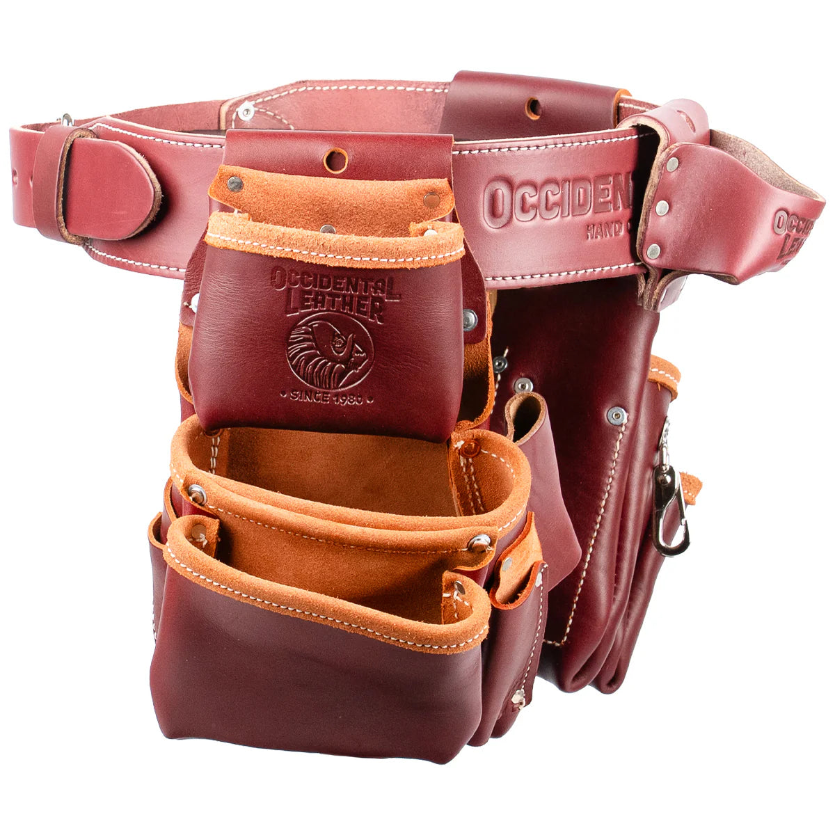 OCCIDENTAL LEATHER 6100T Pro Trimmer Tool Belt Setup with Tape Holster