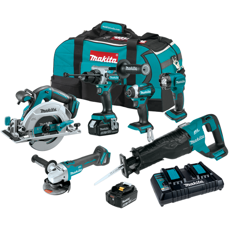 MAKITA XT616PT 18V LXT BRUSHLESS 6-PIECE COMBO KIT
