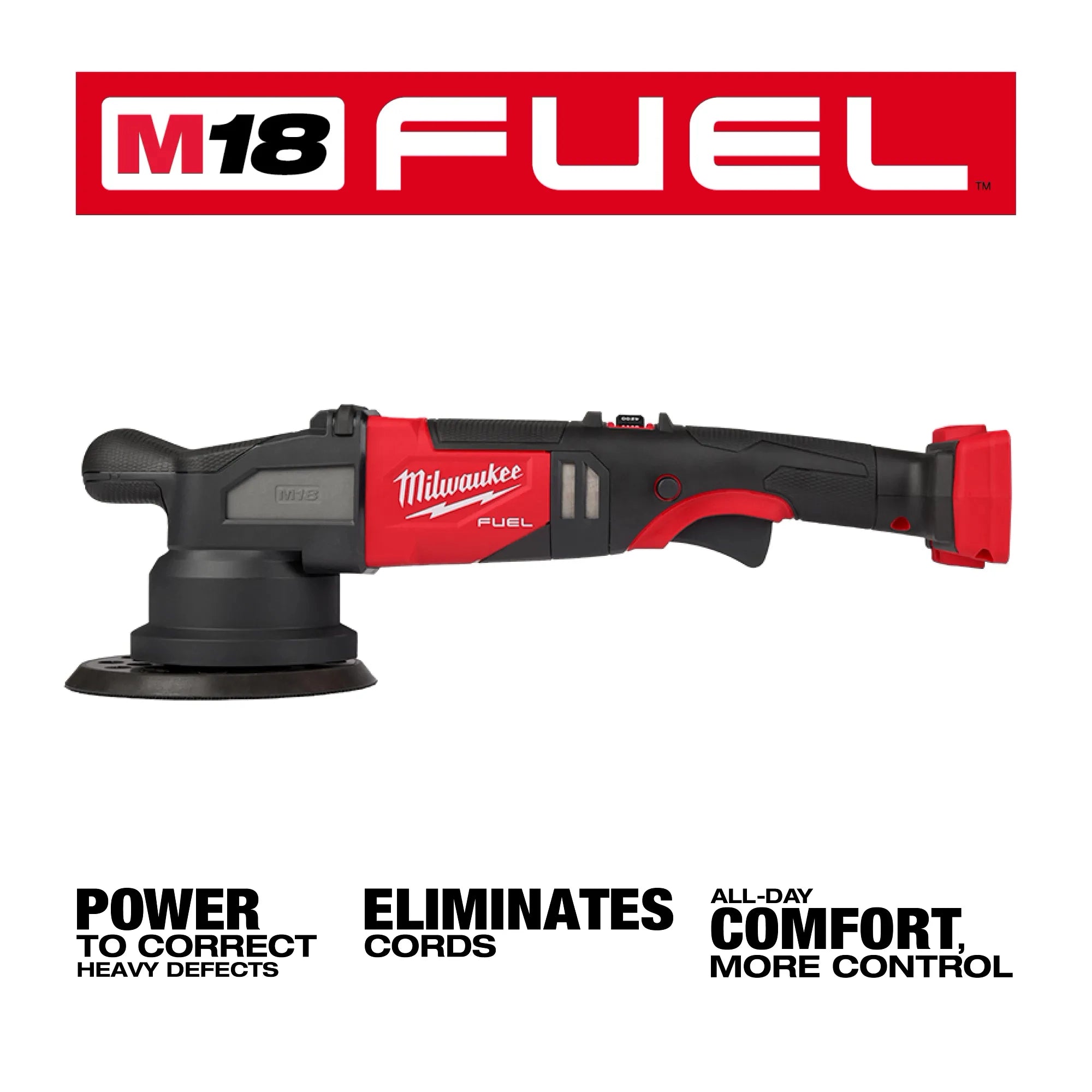 MILWAUKEE 2685-20 M18 FUEL™ 21mm Random Orbital Polisher (Tool Only)