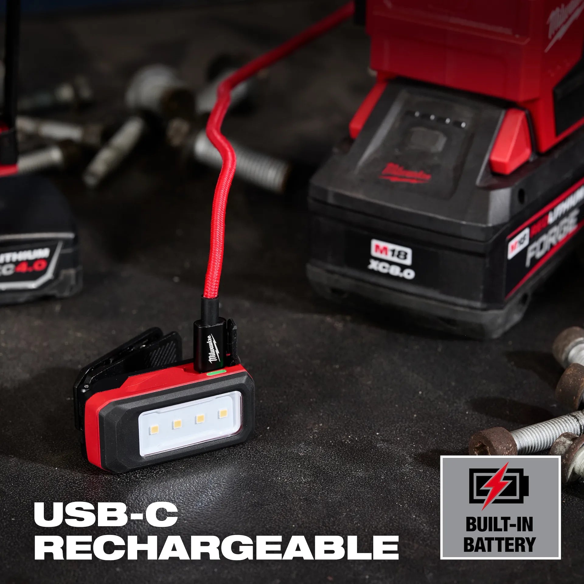 MILWAUKEE 2014R Rechargeable Clip Light