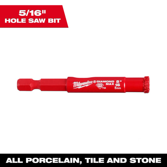 MILWAUKEE 49-56-0507 5/16" Diamond Max™ Hole Saw Bit