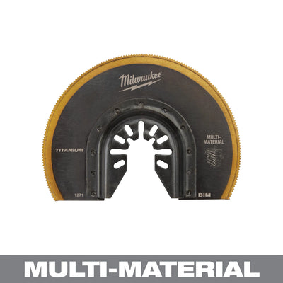 MILWAUKEE 49-25-1271 3-1/2” Segmented Bi-Metal Multi-Material Universal Fit Oscillating Multi-Tool Blade (1 PK)