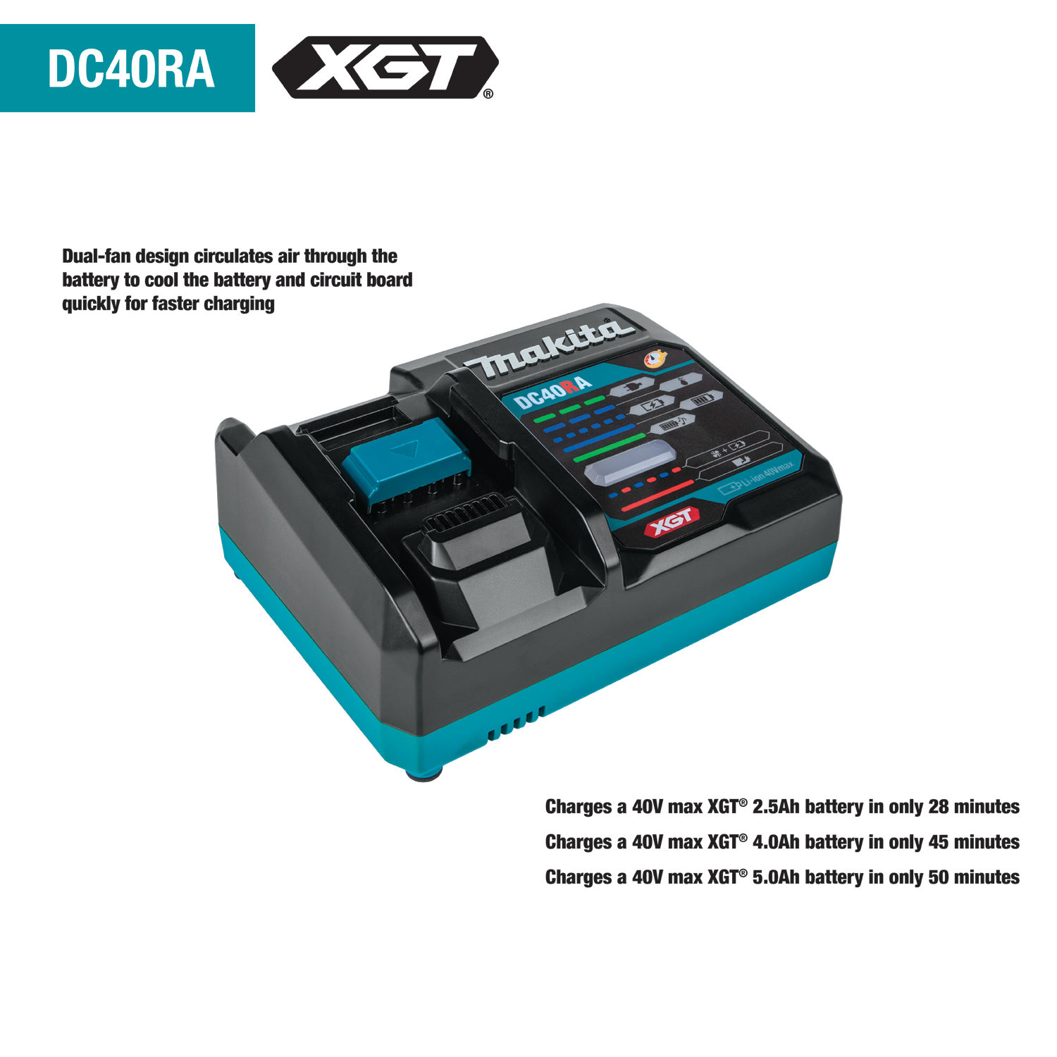 MAKITA GWT02D 40V max XGT® Brushless Cordless 4‑Speed High‑Torque 1/2