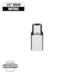MILWAUKEE 45-34-2009 1/2" Drive Metric 6-Point 9mm Socket with FOUR FLAT™ Sides