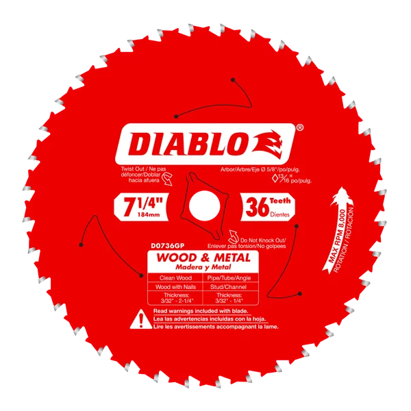 DIABLO D0736GP 7-1/4