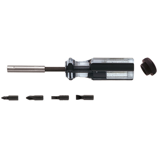 KLEIN 70035 Multi-Bit Magnetic Screwdriver, Ph, Sl Bits, 5-Piece