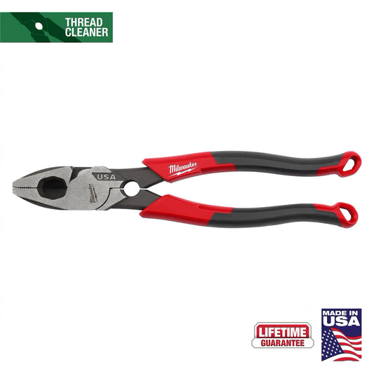 MILWAUKEE MT550T 9" Lineman's Comfort Grip Pliers w/ Thread Cleaner (USA)