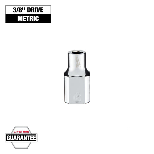 MILWAUKEE 45-34-9076 3/8" Drive 6mm Metric Socket with FOUR FLAT™ Sides
