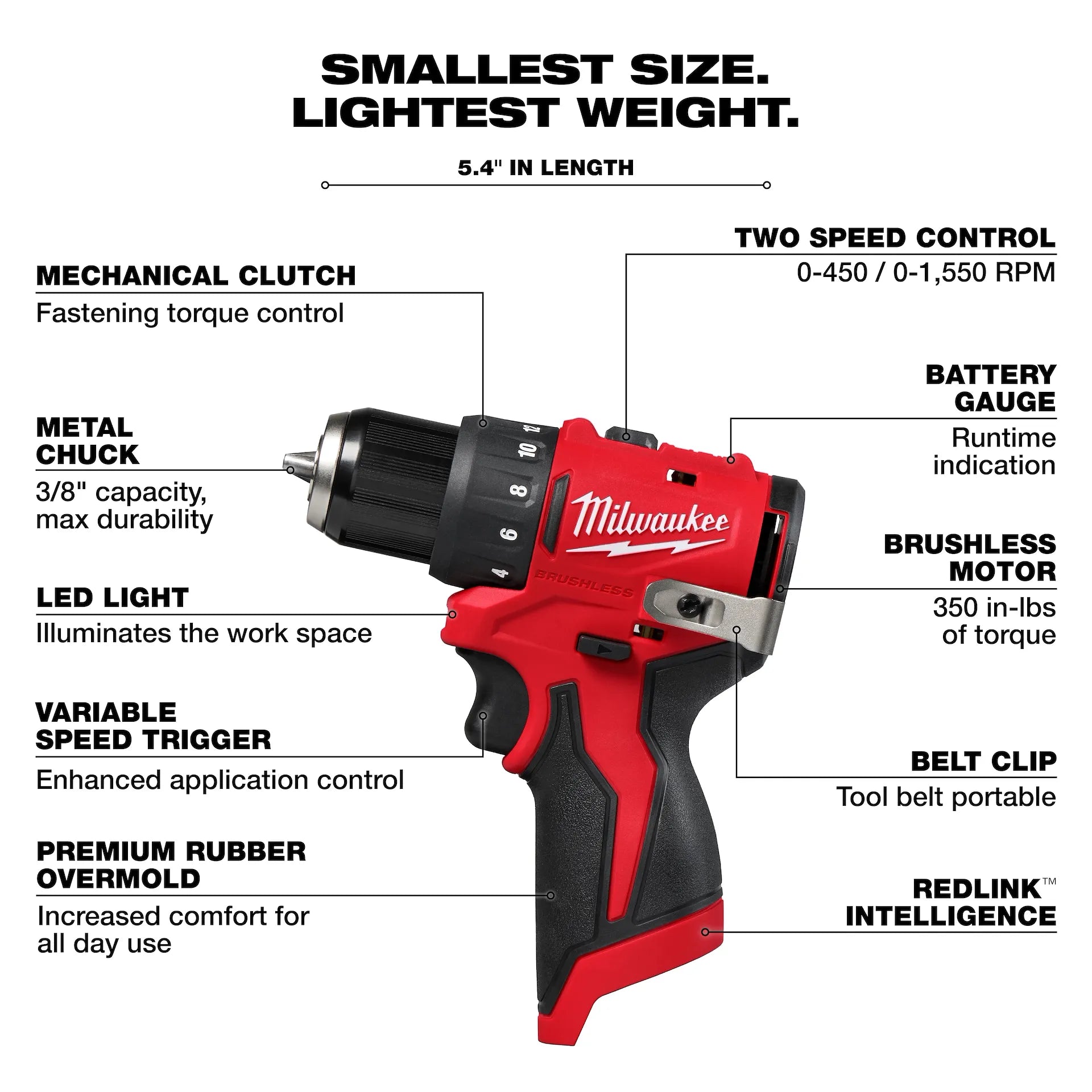 MILWAUKEE 3494-22 M12™ Subcompact Brushless 2-Tool Combo Kit