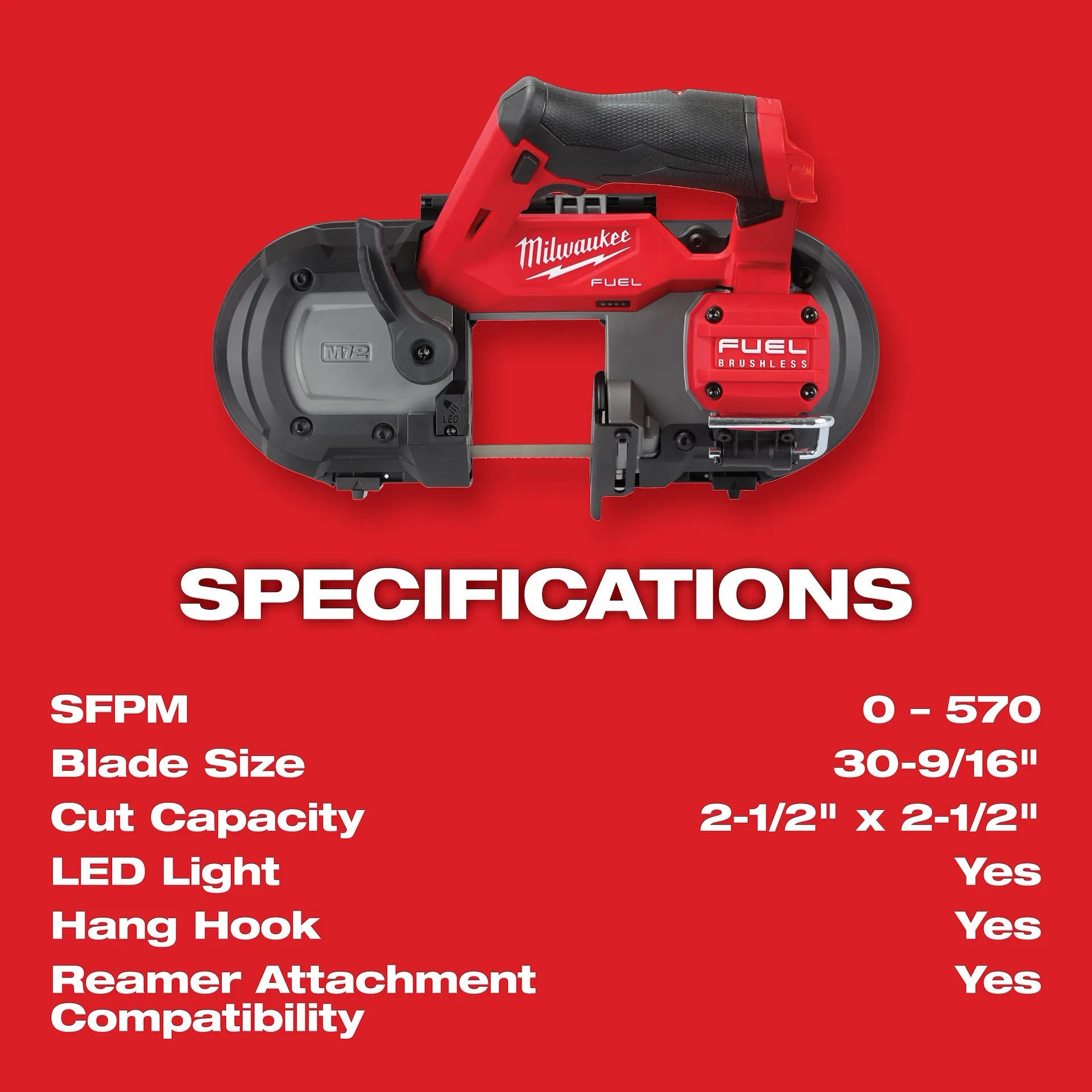 MILWAUKEE 2529-21XC M12 FUEL™ Compact Band Saw Kit