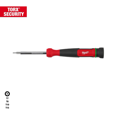 MILWAUKEE 48-22-2931 4-in-1 TORX® Security Precision Multi-Bit Screwdriver