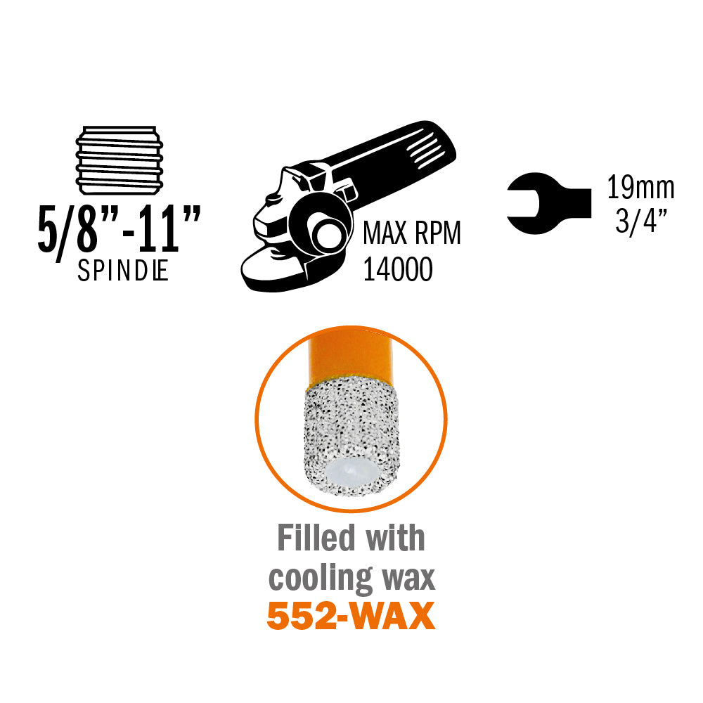 CMT 552-716 DIAMOND DRY HOLE SAW 5/8