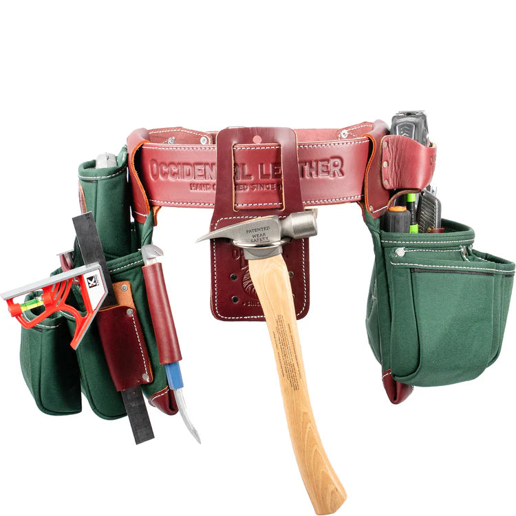 OCCIDENTAL LEATHER 8089 OxyLights™ 7 Bag Framer Tool Belt Setup