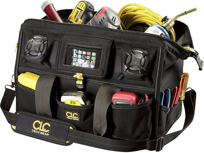 CLC A233 18-Inch 39 Pocket Tech Gear Stereo Speaker Mega Mouth Tool Bag