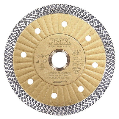 PEARL DIA45TTS P5™ Thin Mesh Turbo Blade 4-1/2″ 5/8″-20mm-7/8″ Arbor
