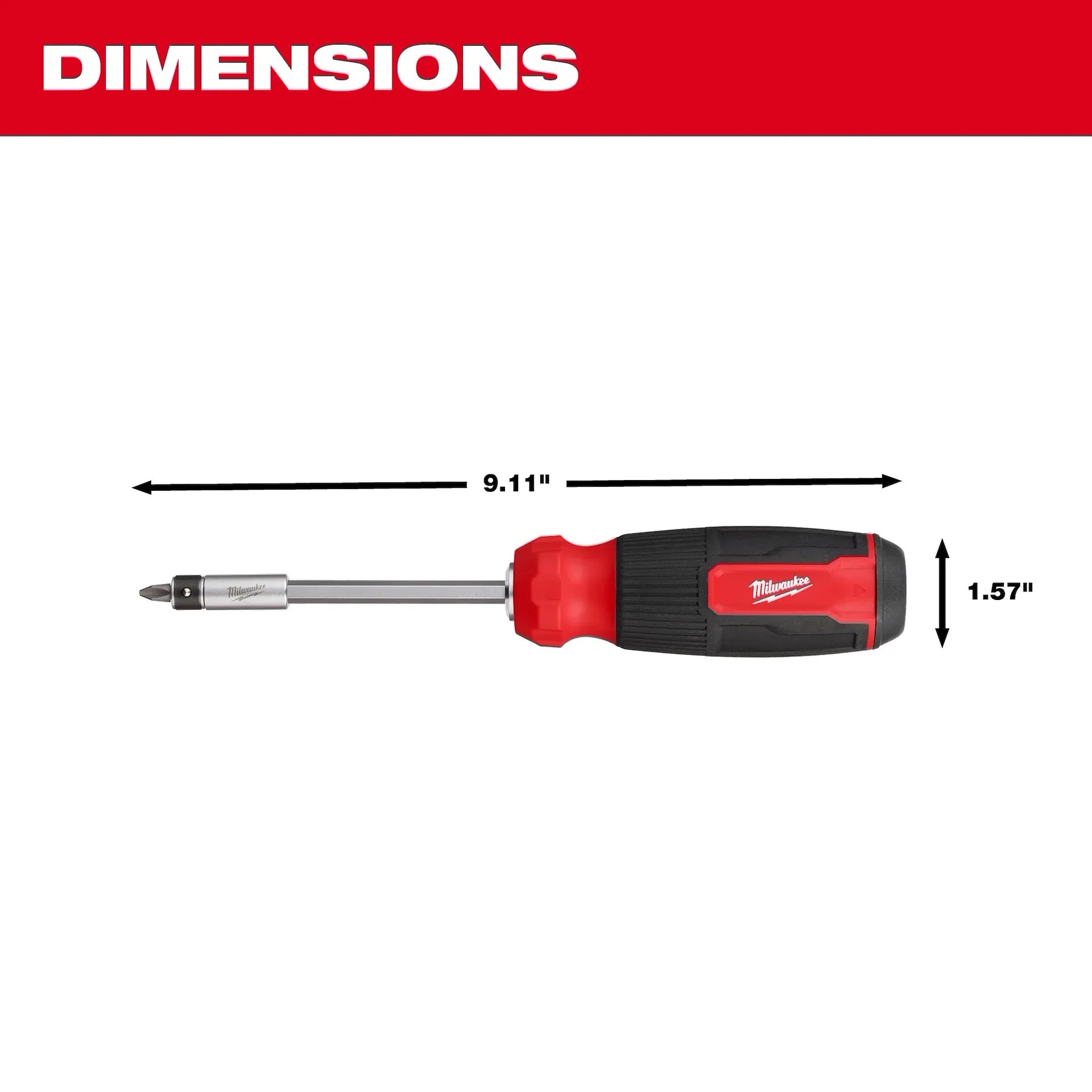 MILWAUKEE 48-22-2901 27-in-1 Multi-Bit Screwdriver