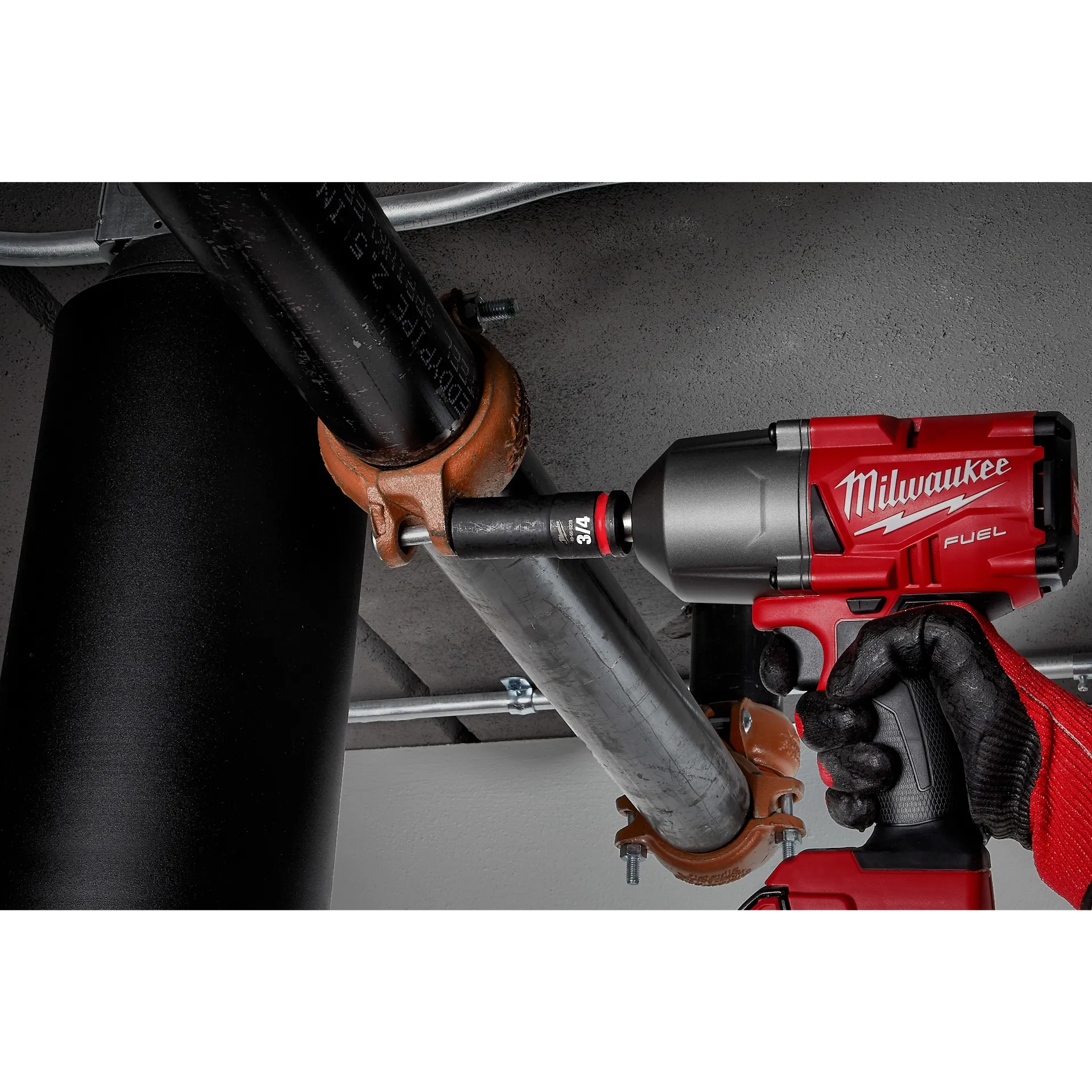 MILWAUKEE 49-66-6802 15PC SHOCKWAVE™ Impact Duty Socket 1/2” Drive SAE Set with PACKOUT™