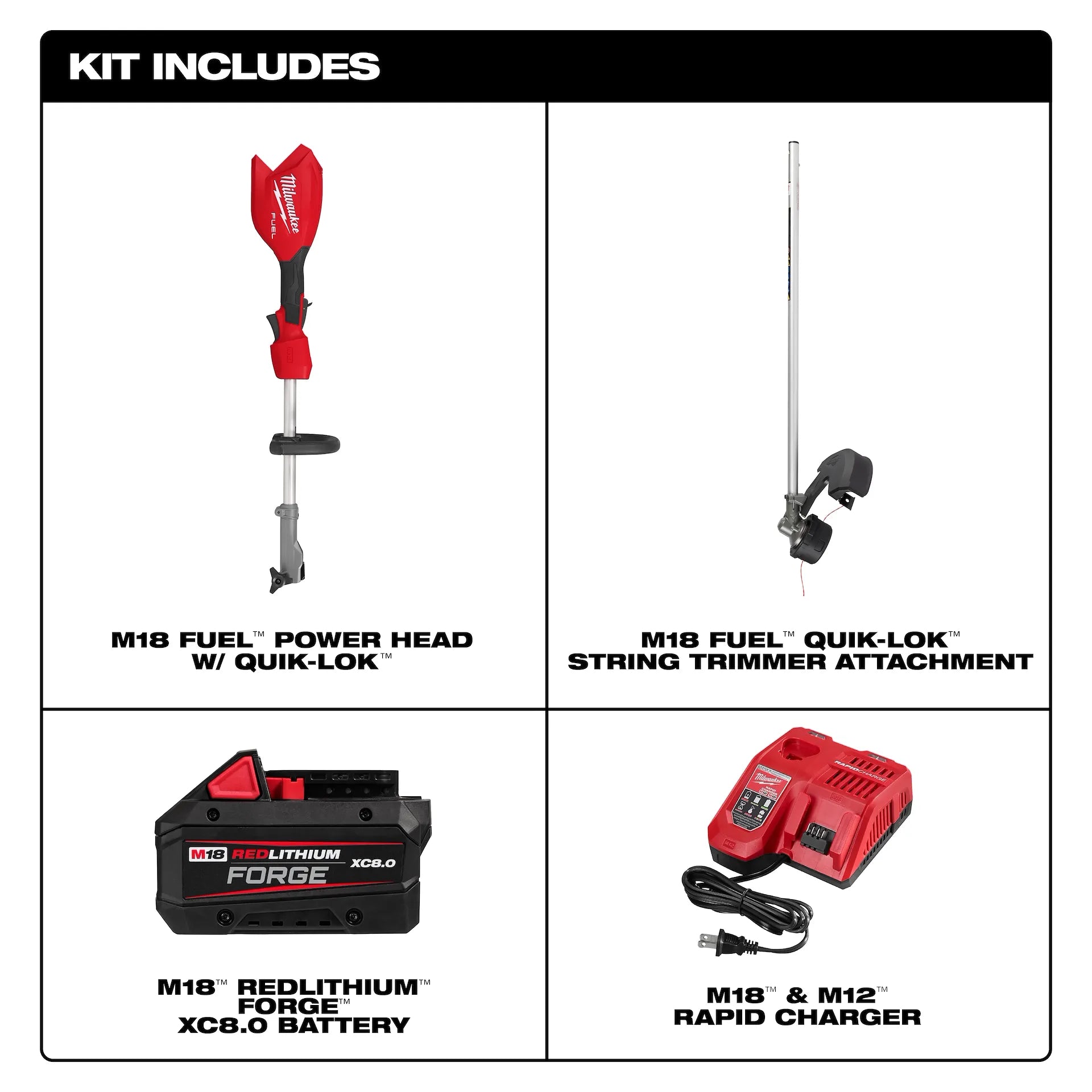 MILWAUKEE 3016-21ST M18 FUEL™ String Trimmer w/ QUIK-LOK™ Kit