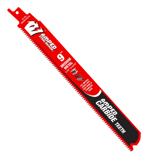DIABLO DS0910CFA 9" 10TPI AMPED™ Steel Demon™ Carbide Teeth Reciprocating Saw Blade for Medium Metal
