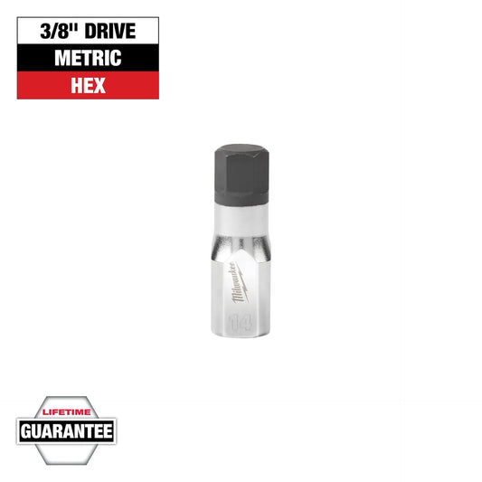 MILWAUKEE 45-34-1060 3/8" Drive 14mm Hex Bit Socket
