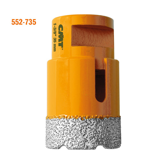 CMT 552-735 DIAMOND DRY HOLE SAW 1-3/8" S=5/8-11
