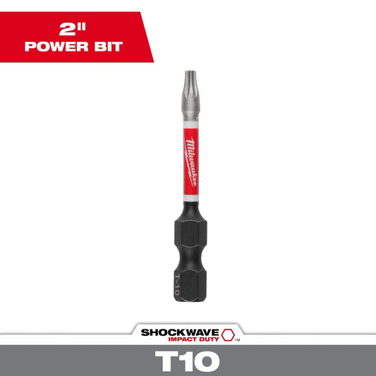 MILWAUKEE 48-32-4482 SHOCKWAVE™ Impact Duty 2"TORX® T10 Power Bit