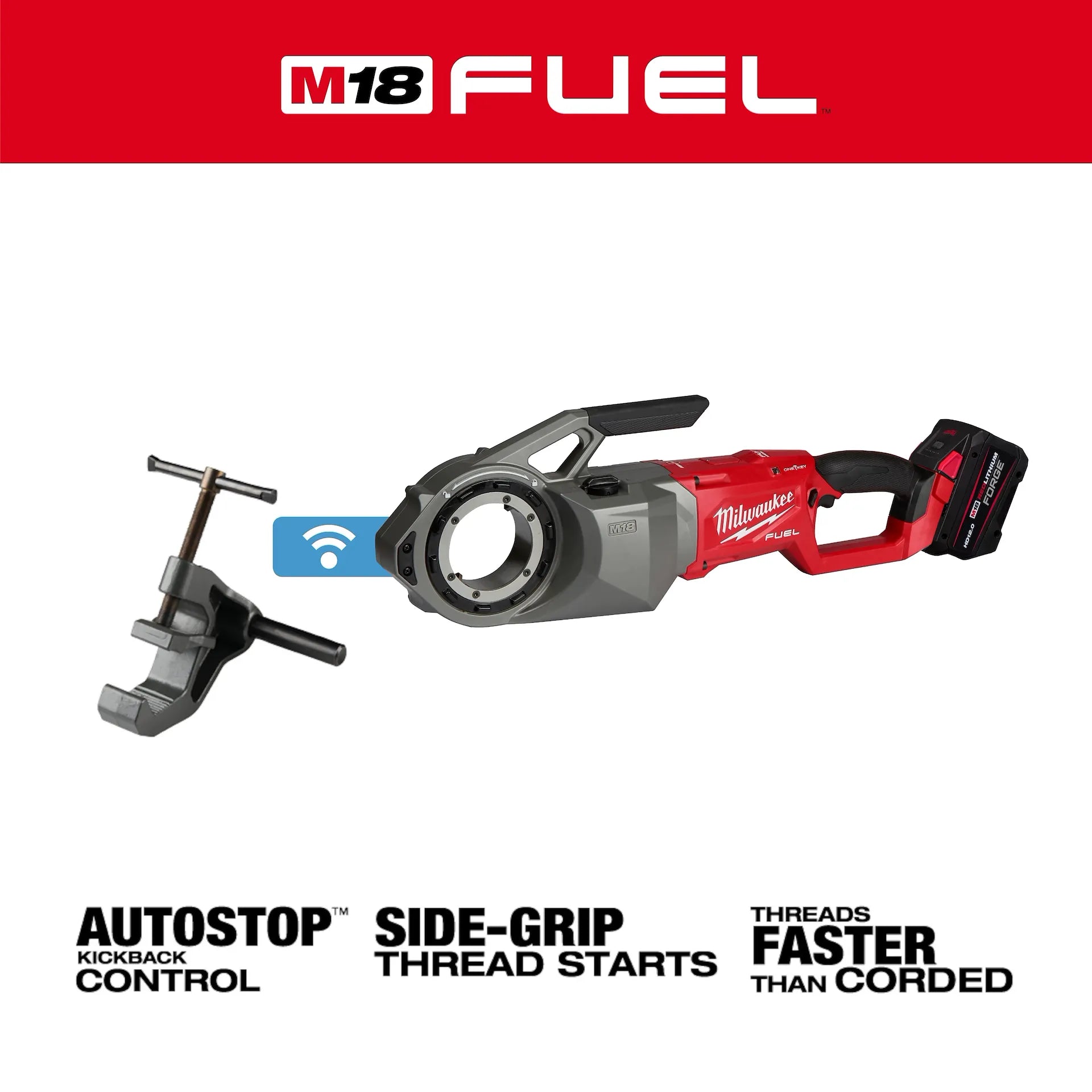 MILWAUKEE 2874-22HD M18 FUEL™ Pipe Threader w/ ONE-KEY™ Kit