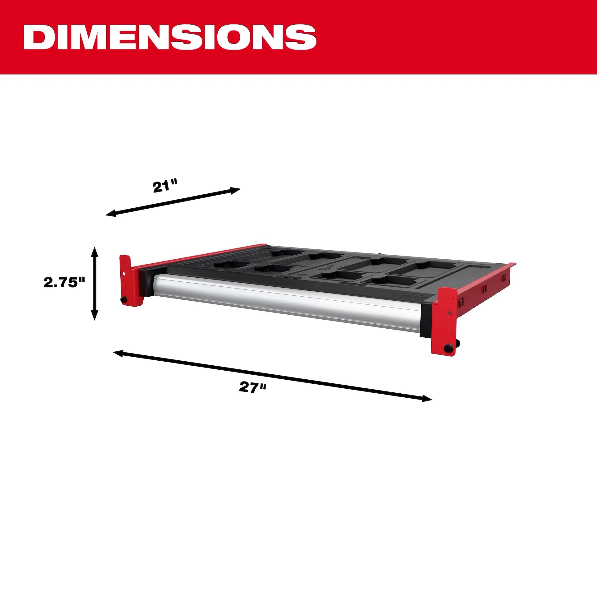 MILWAUKEE 48-21-8040 PACKOUT™ Rack Drawer