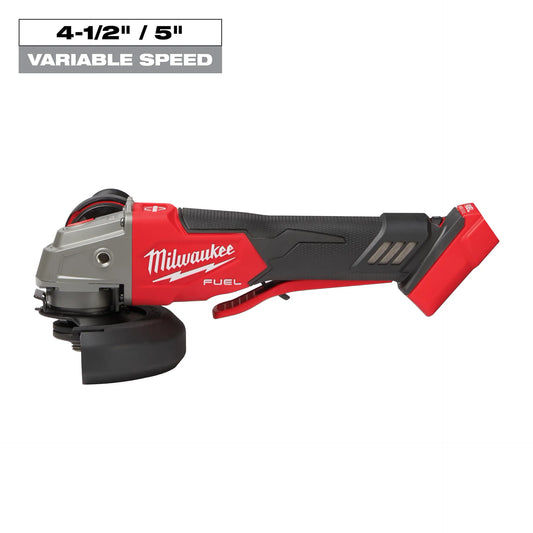 MILWAUKEE 2888-20M18 FUEL™ 4-1/2" / 5" Variable Speed Braking Grinder, Paddle Switch No-Lock (Tool Only)
