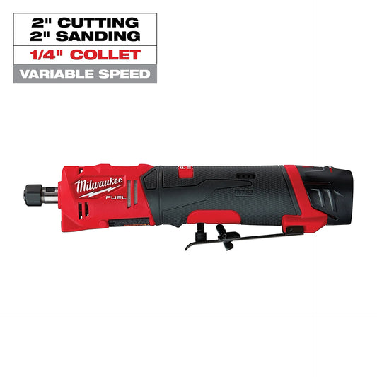 MILWAUKEE 2486-22 M12 FUEL™ 1/4" Straight Die Grinder Kit
