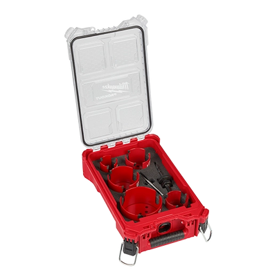 MILWAUKEE 49-56-9295 9 PC BIG HAWG™ with Carbide Teeth Hole Saw Kit w/ PACKOUT™ Compact Organizer