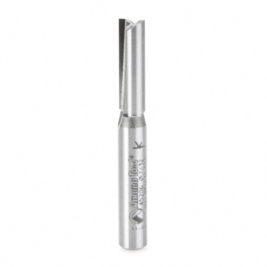 AMANA 45206 Carbide Tipped Undersized Plywood Dado Plunge 7/32 Dia x 3/4 x 1/4 Inch Shank for Plywood Thickness 1/4 minus 1/32