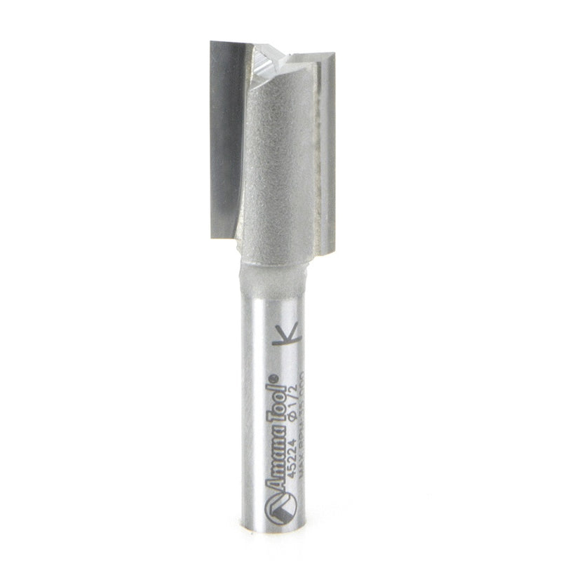 AMANA 45224 Carbide Tipped Straight Plunge High Production 1/2 Dia x 3/4 x 1/4 Inch Shank