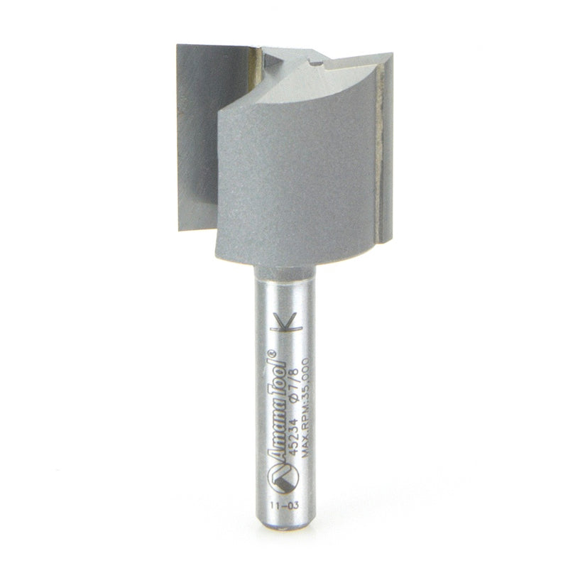 AMANA 45234 Carbide Tipped Straight Plunge High Production 7/8 Dia x 3/4 x 1/4 Inch Shank