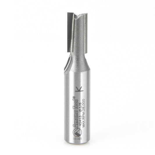 AMANA 45413 Carbide Tipped Straight Plunge High Production 3/8 Dia x 3/4 x 1/2 Inch Shank