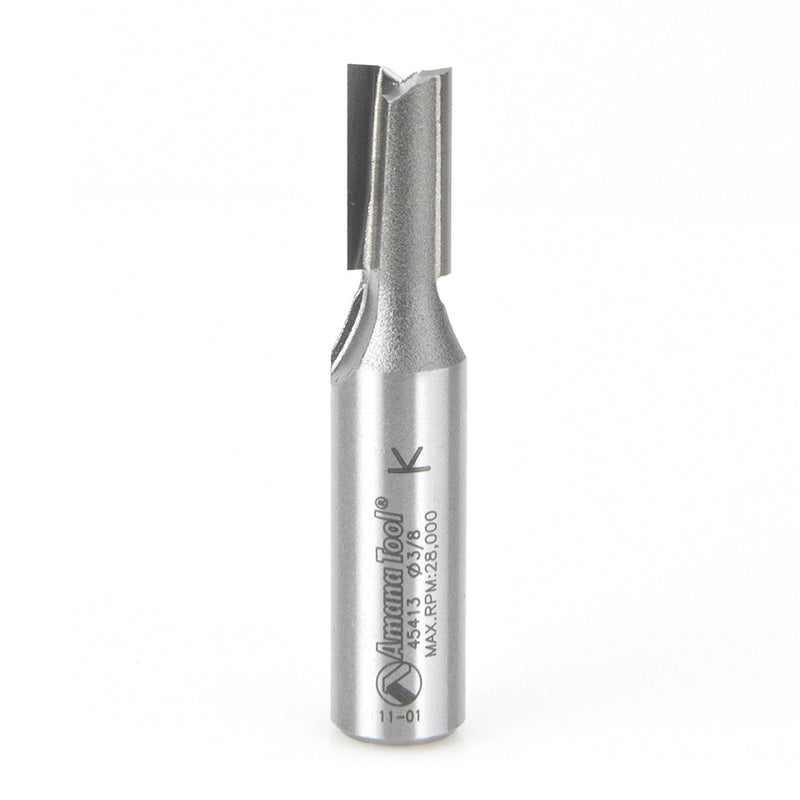 AMANA 45413 Carbide Tipped Straight Plunge High Production 3/8 Dia x 3/4 x 1/2 Inch Shank