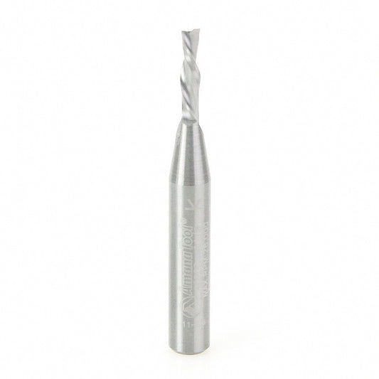 AMANA 46200 Solid Carbide Spiral Plunge 1/8 Dia x 1/2 x 1/4 Inch Shank x 2 Inch Long Down-Cut