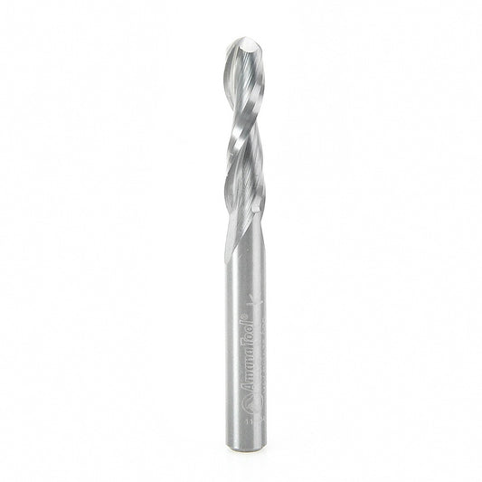AMANA 46376 Solid Carbide Up-Cut Ball Nose Spiral 1/4 Dia x 1 Inch x 1/4 Shank Router Bit