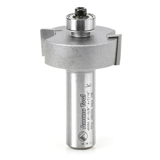 AMANA 49350 Multi-Rabbet Six Different Rabbet Depths 1-3/8 Dia x 1/2 x 1/2 Inch Shank