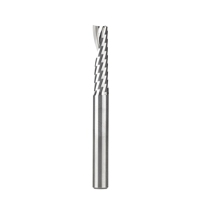 AMANA 51405 Solid Carbide CNC Spiral 'O' Flute, Plastic Cutting 1/4 Dia x 1 Inch x 1/4 Shank Up-Cut Router Bit